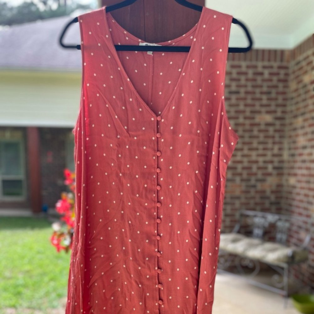 Madewell polka dot tank dress size Extra Large XL
